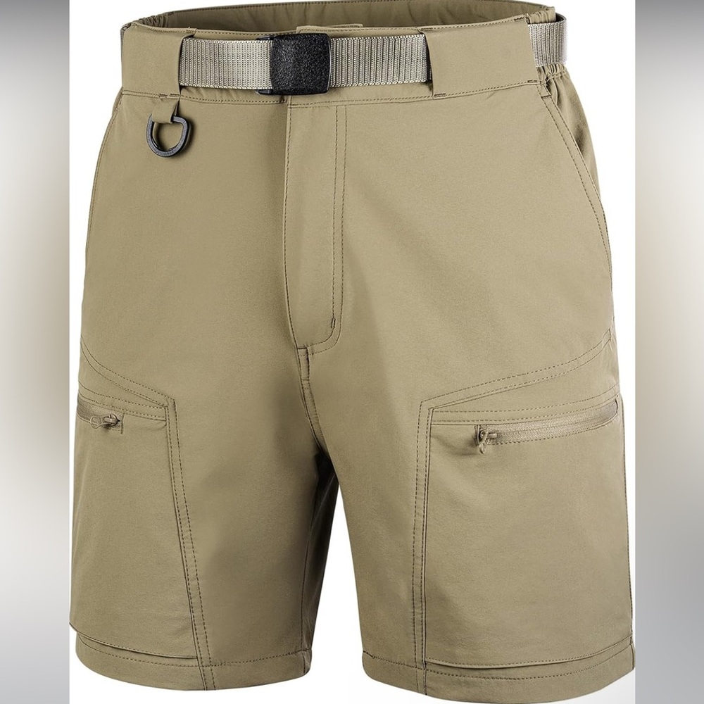 Men's Cargo Shorts with Belt Quick Dry Hiking Shorts